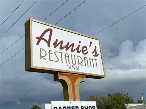 Annie's restaurant - Open 7 Days a week. Plate lunches daily. Homemade pies.